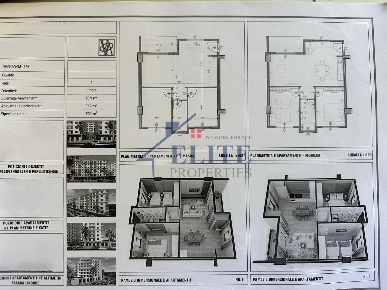 Blue Horizon Residence Qerret, apartament 1+1 në shitje