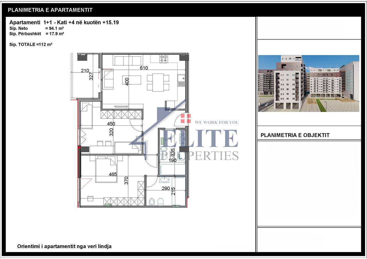 Kompleksi Aura, apartament 2+1 në shitje