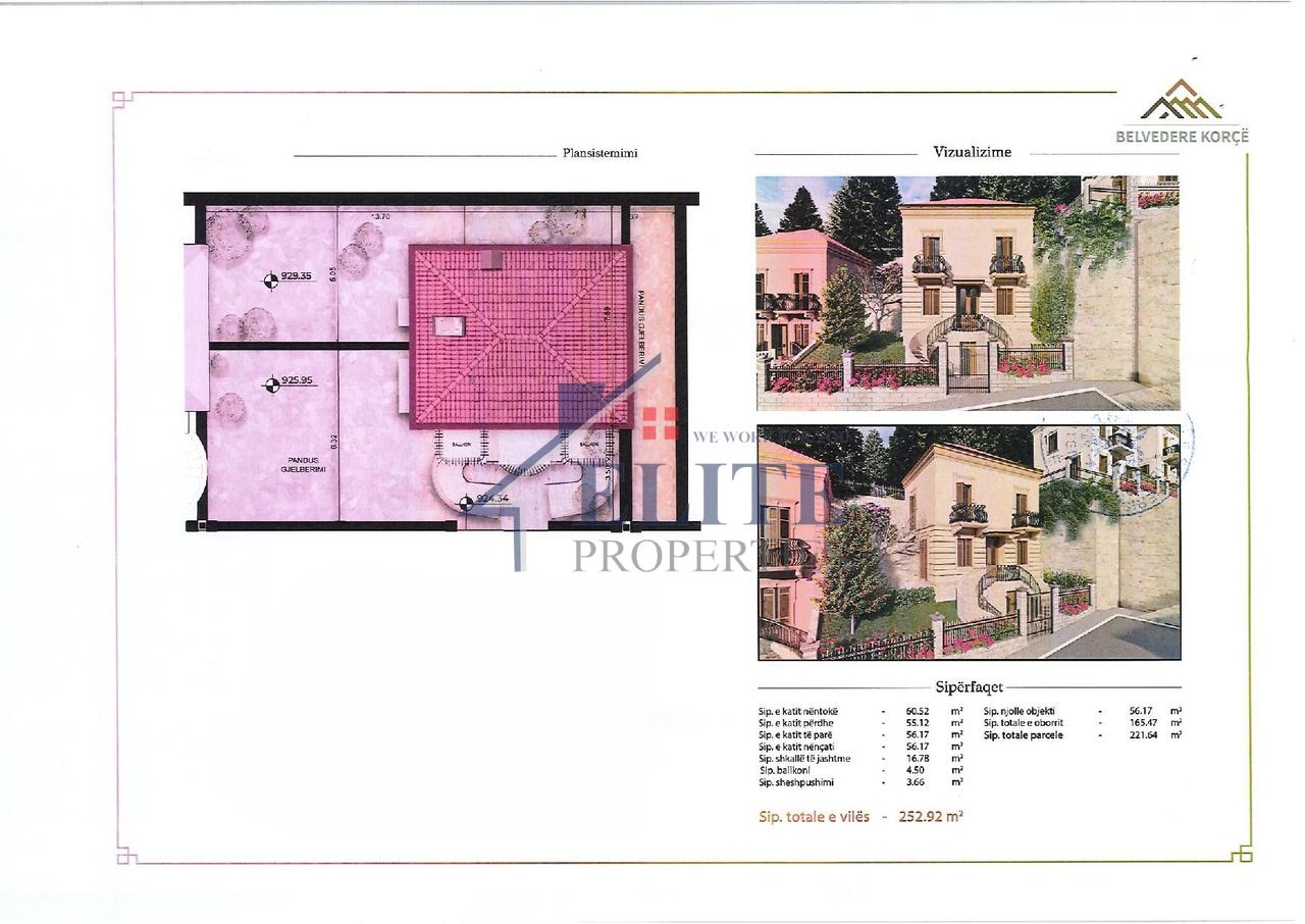 Belvedere Korça, vilë në shitje