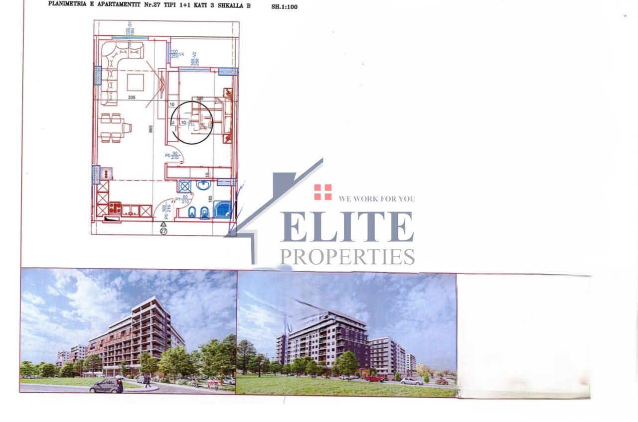 Residenza Sanel Paskuqan, appartamento 1+1 in vendita