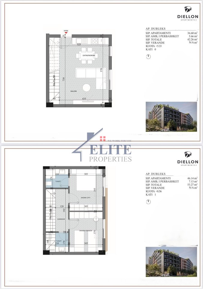 Diellon Apartments 2 Paskuqan, apartamente në shitje