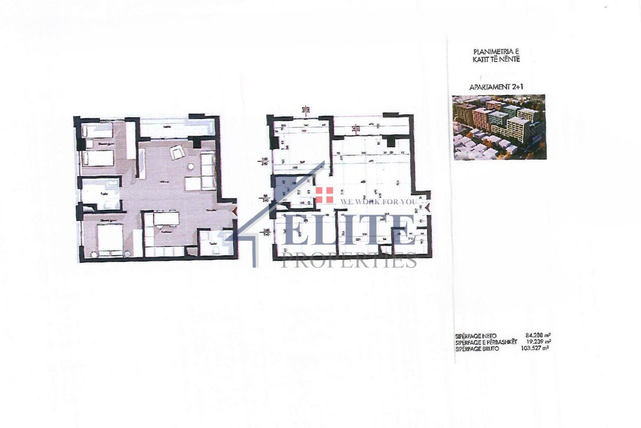 Splendor Residence Porcelan, appartamento con due camere da letto in vendita