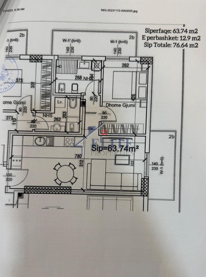 Porta Tirana Re Sauk, appartamento con una camera da letto in vendita