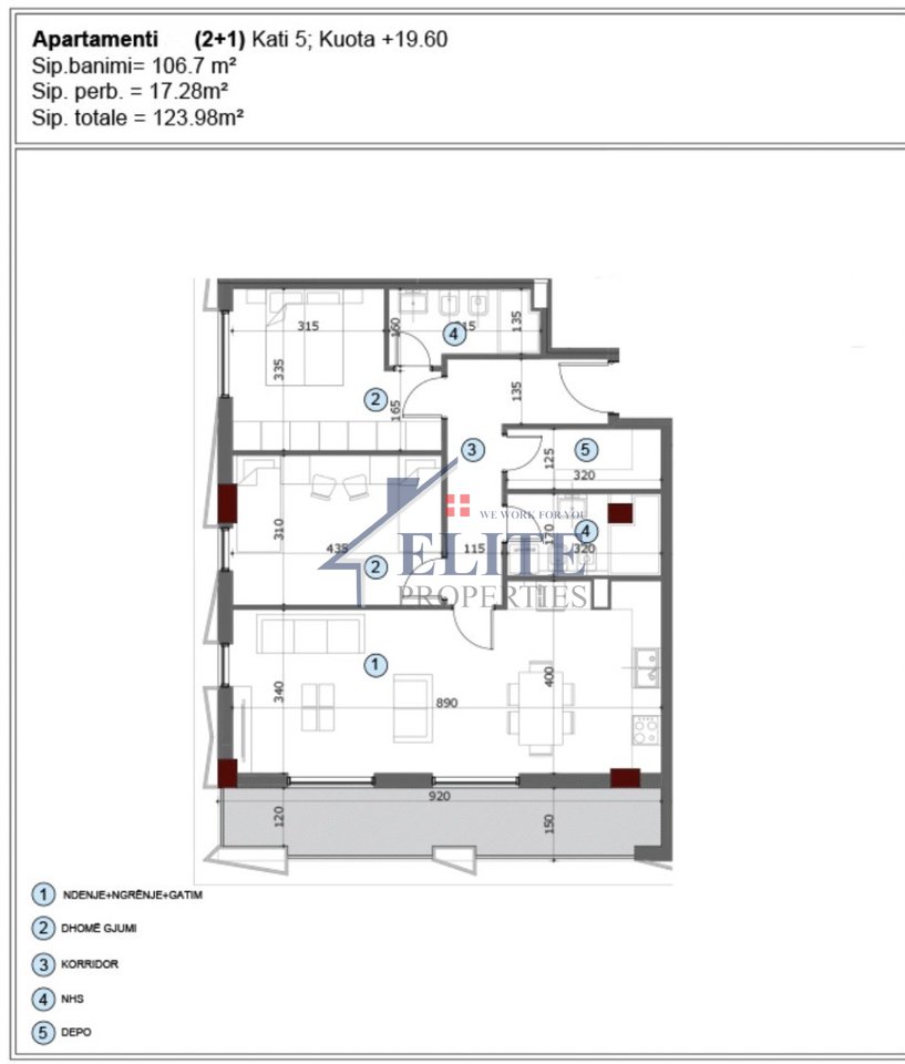 Axa Residence, appartamento con due camere da letto in vendita