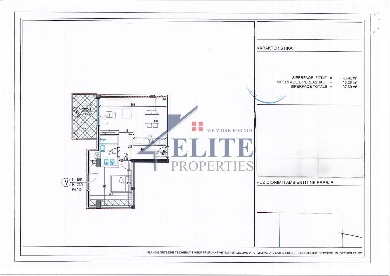 Rezidenca Kodra e Diellit, apartament 1+1 në shitje