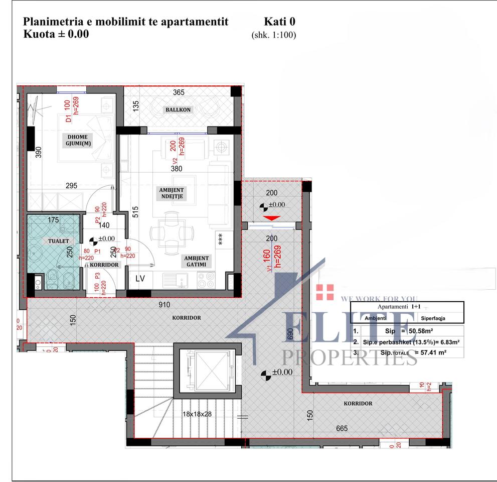 Sauk i Vjetër, apartament 1+1 në shitje