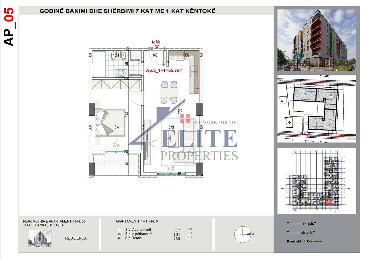Color Splash Residence Paskuqan, appartamento 1+1 in vendita