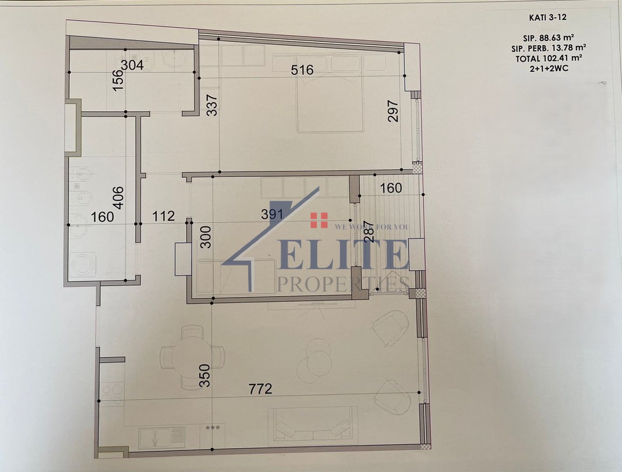 Don Bosko – apartament 2+1+2 ne shitje