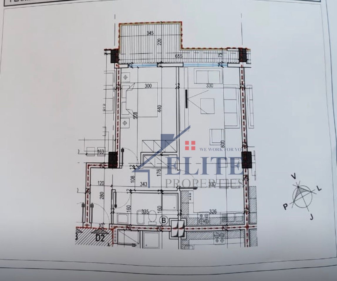 Rruga Dritan Hoxha, apartament 1+1 në shitje