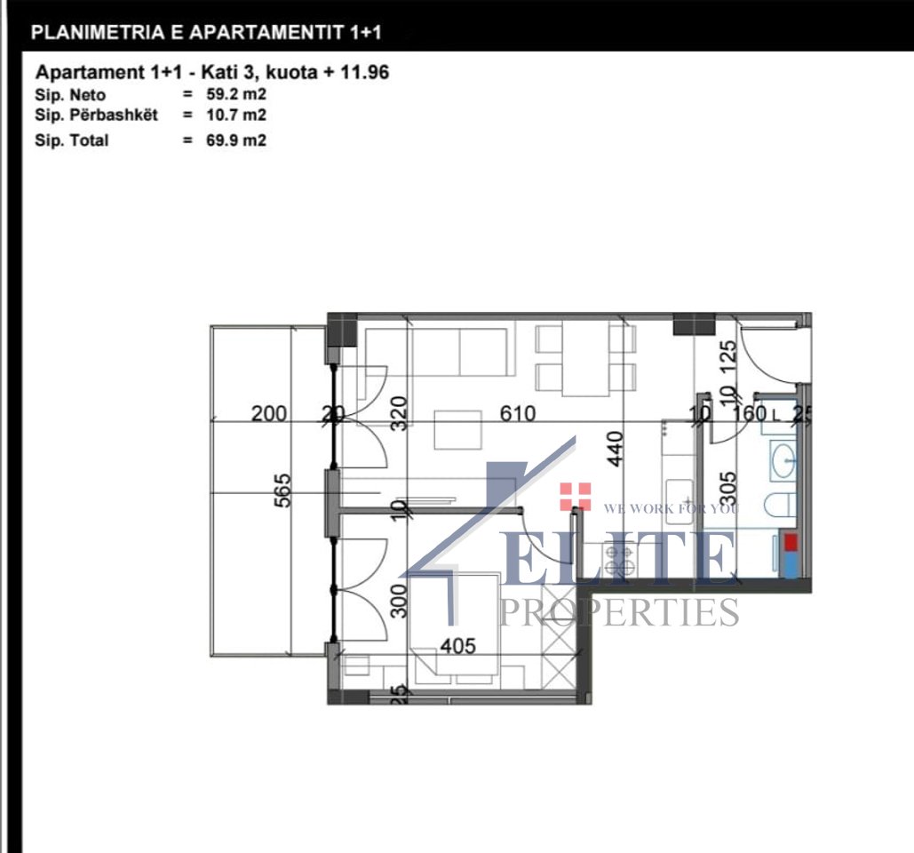 Viva Residence, apartament 1+1 në shitje