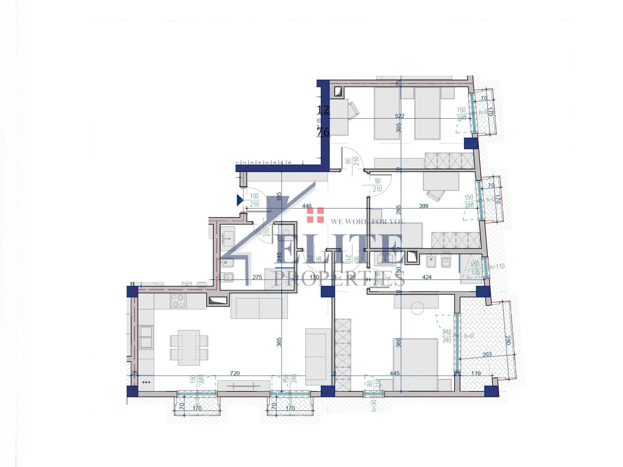 Paskuqan, apartament 3+1 në shitje