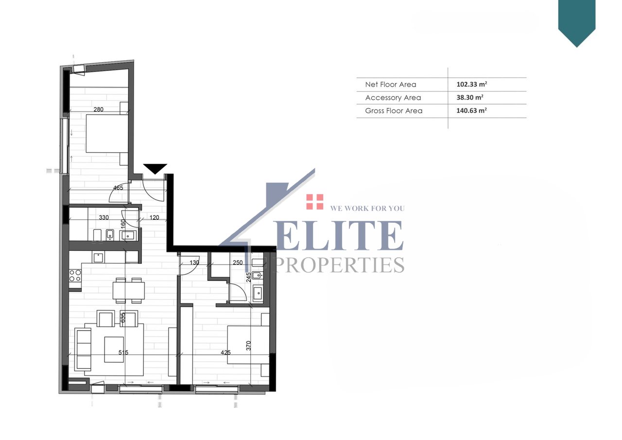 Green Coast Village, two bedroom apartment for sale