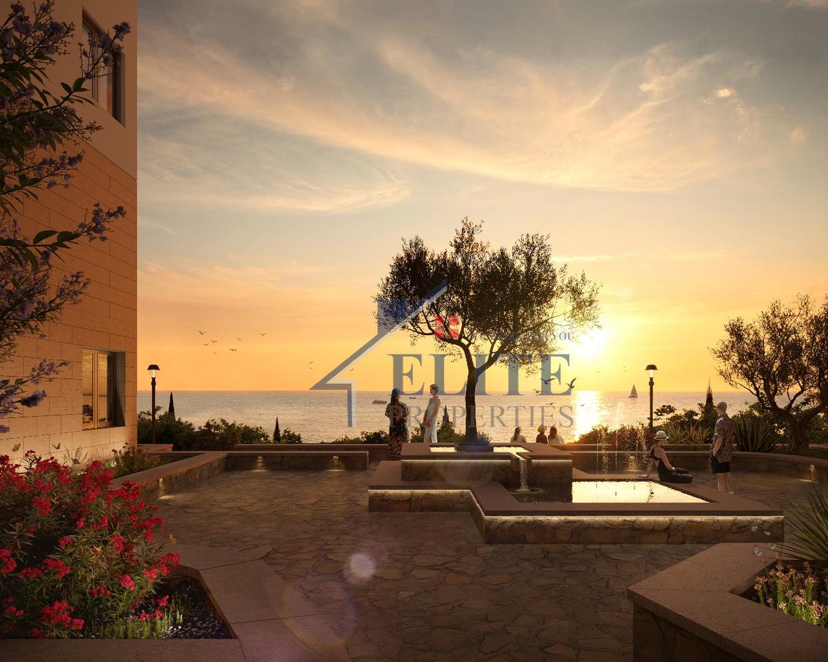 Square Village Dhërmi, apartment 3+1+veranda for sale