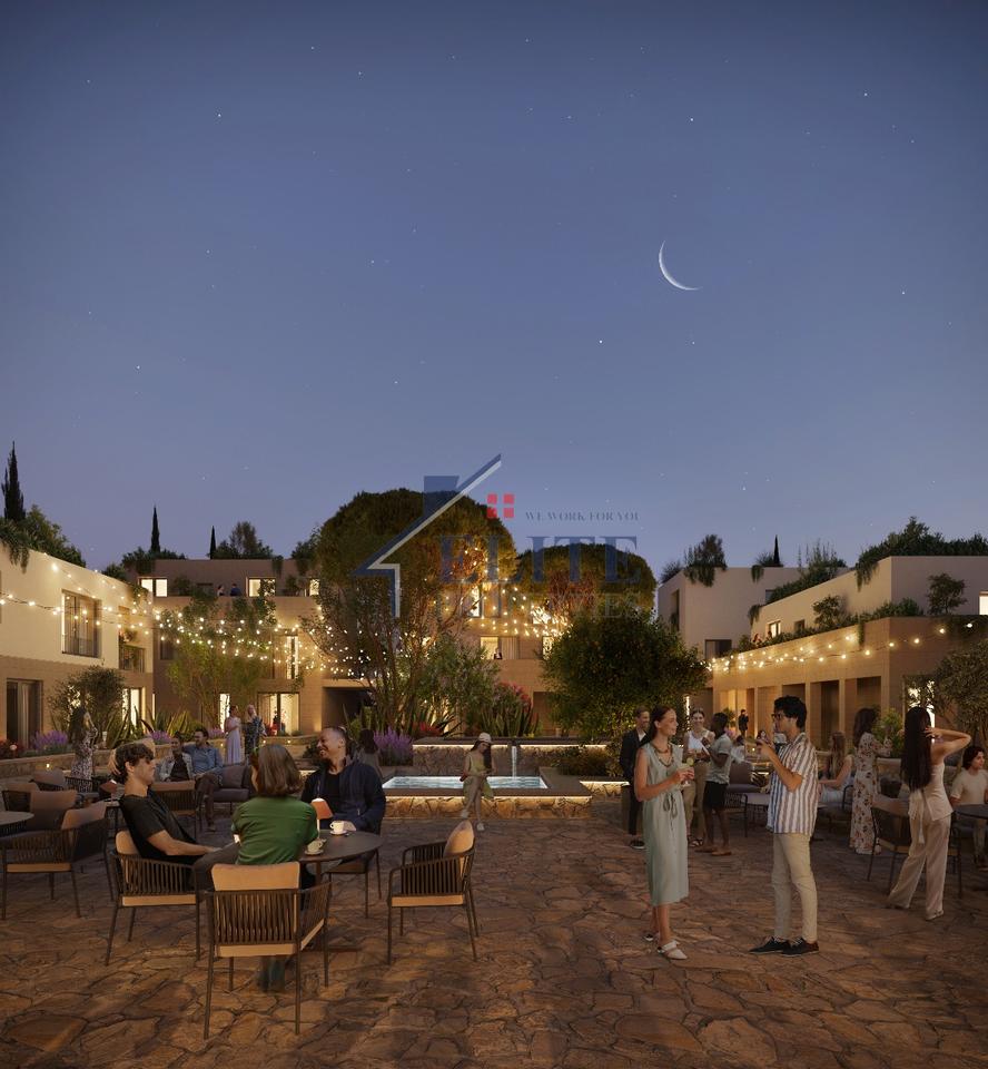 Square Village Dhërmi, apartment 3+1+veranda for sale