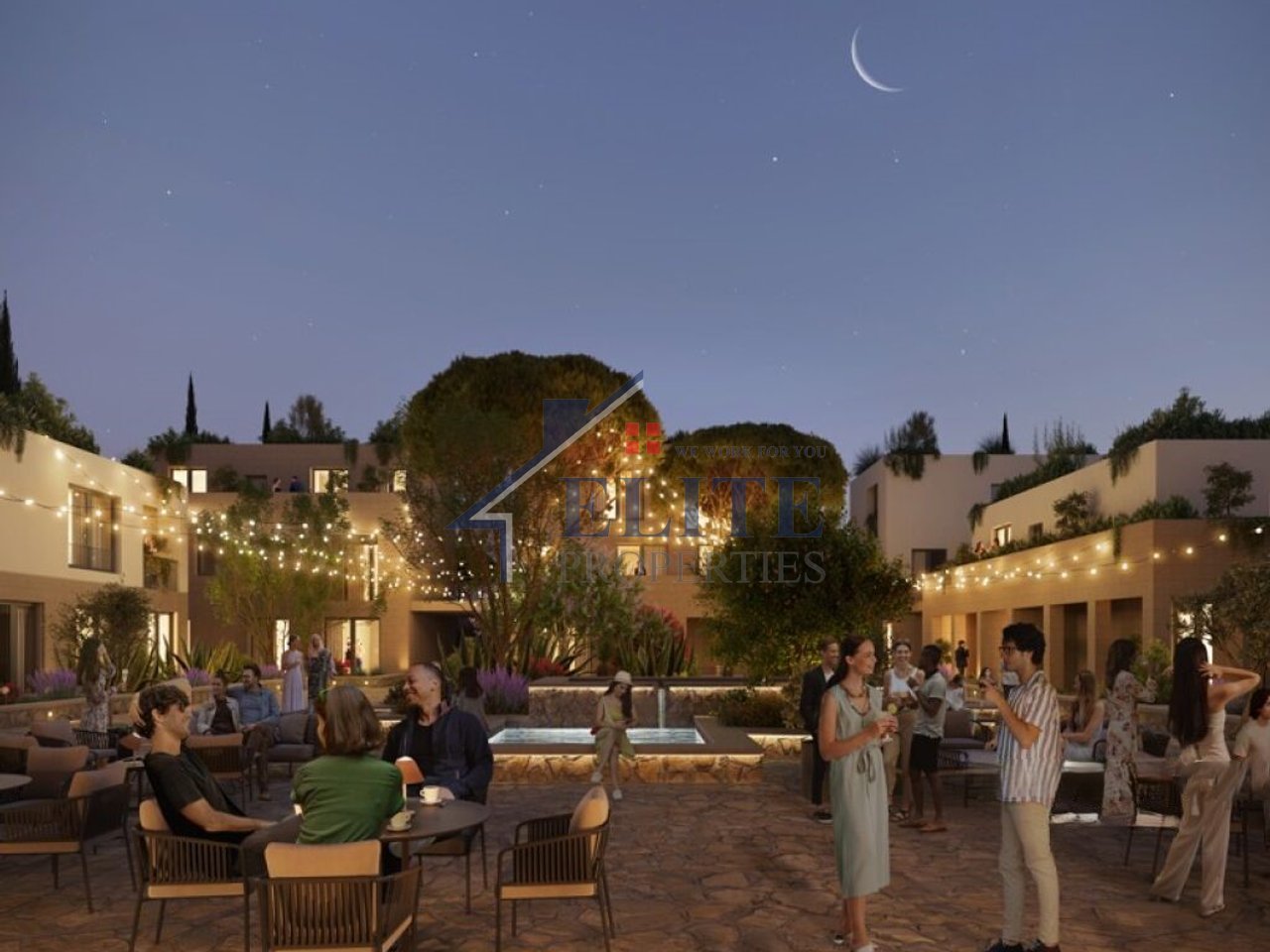 Square Village Dhërmi, apartment 3+1+veranda for sale