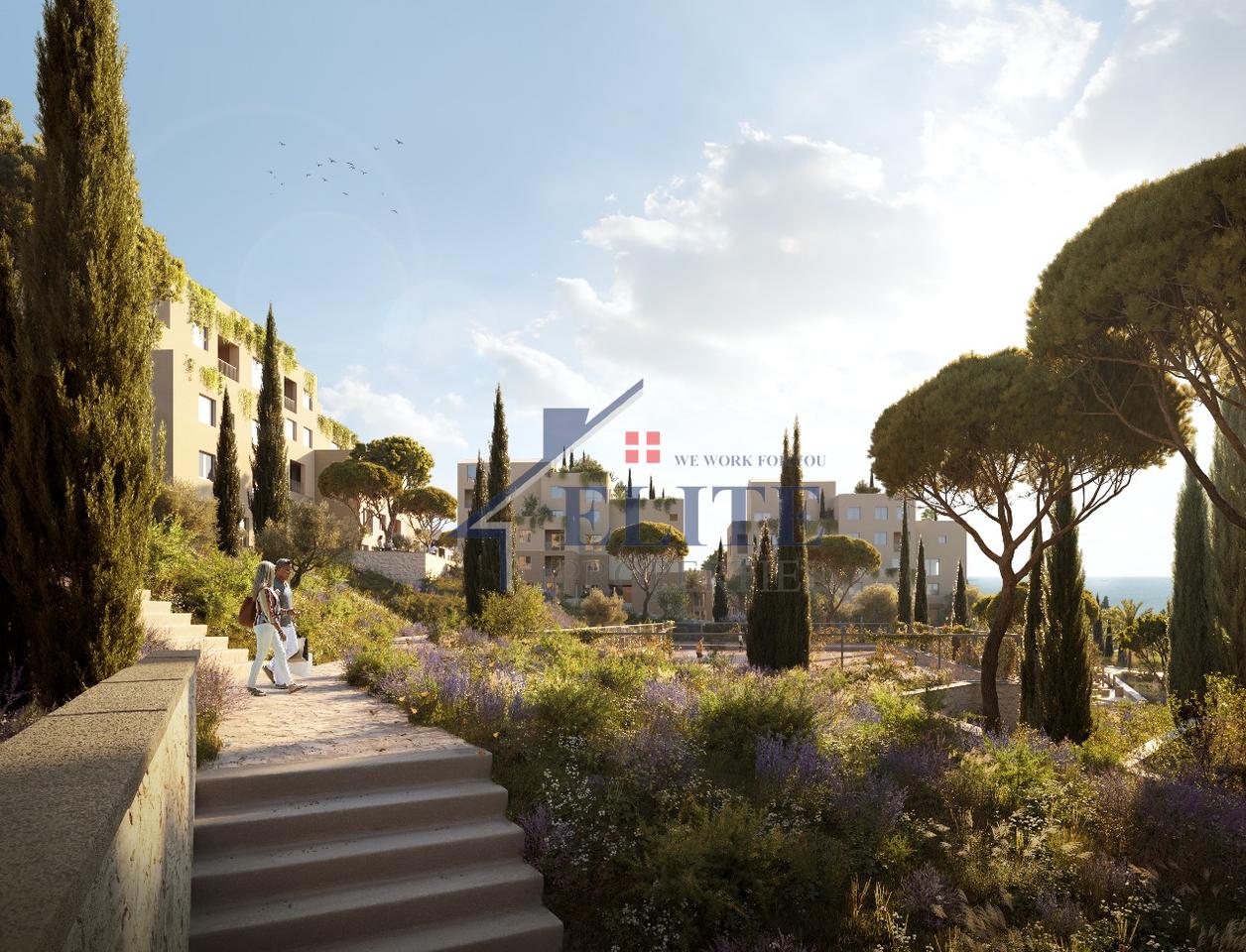 Square Village Dhërmi, apartment 3+1+veranda for sale