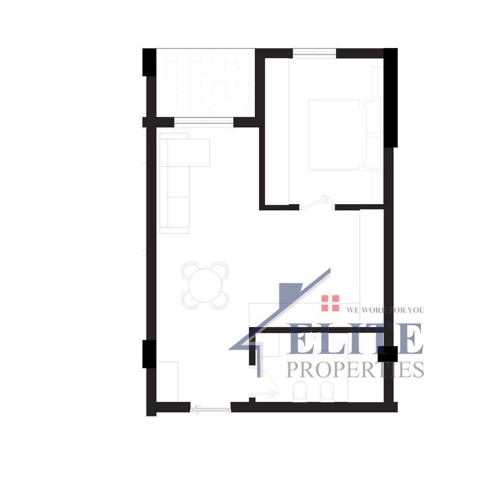 Prima Residence, apartament 1+1 në shitje Mali i Robit