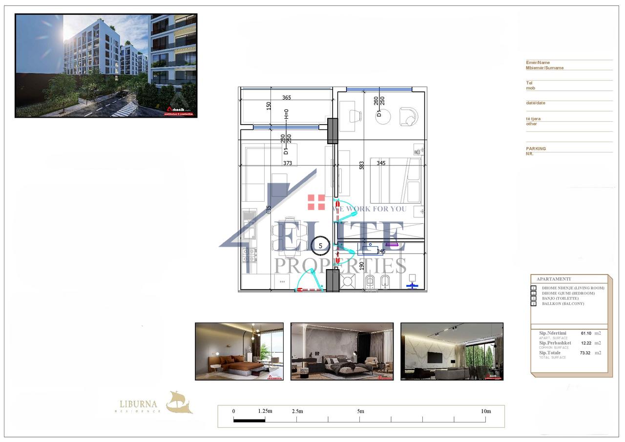 Liburna Residence Golem, one bedroom apartment for sale
