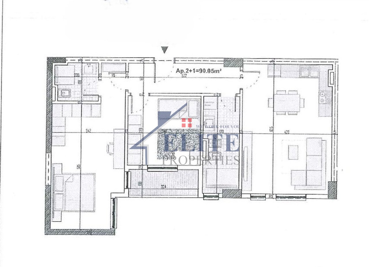 Ringside Residences Paskuqan, apartament 2+1 në shitje