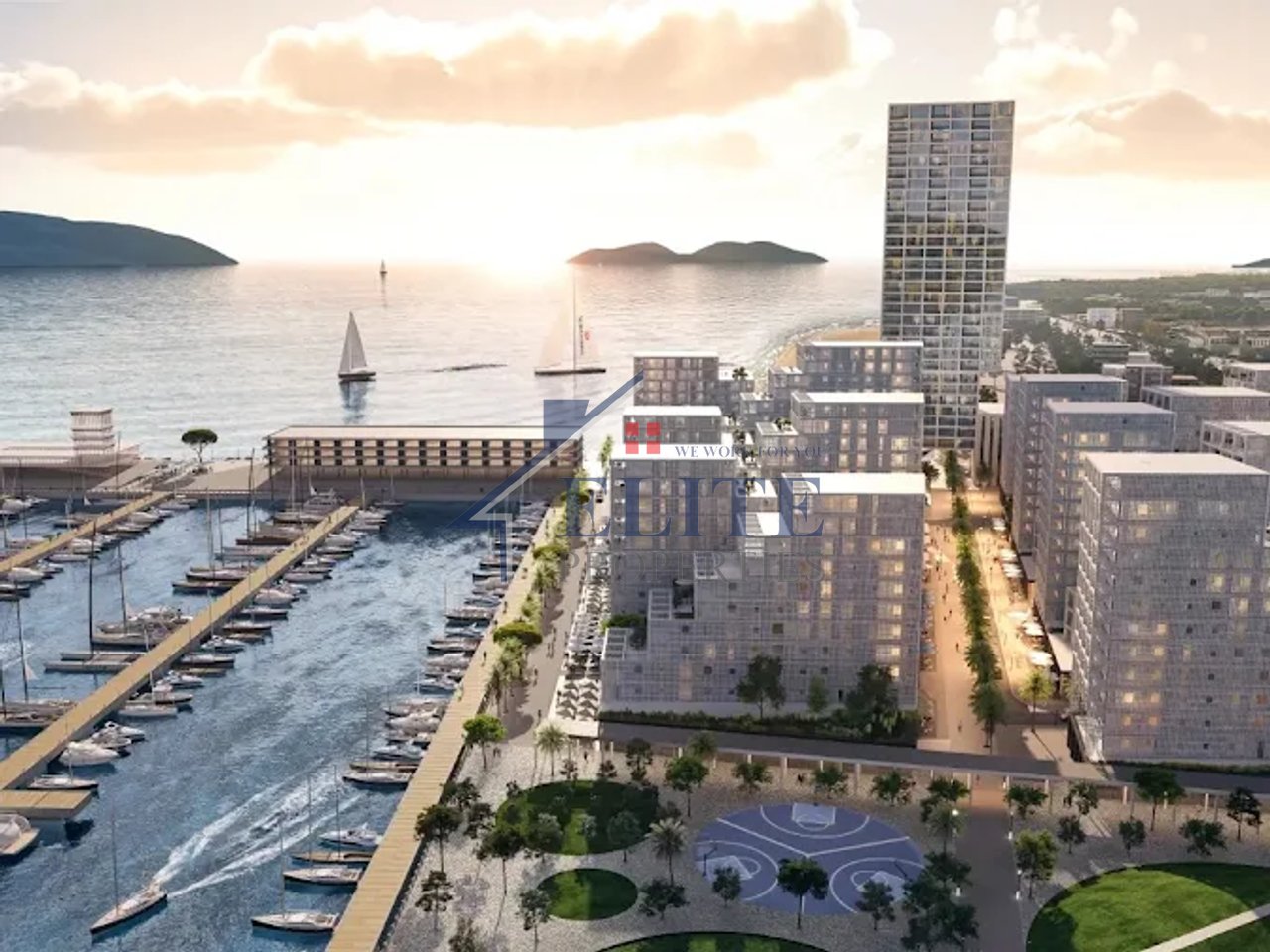 Vlora Marina, apartament 2+1 në shitje me pamje nga deti