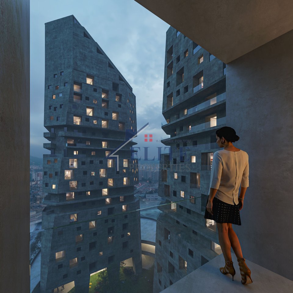 Edificio Shqiponja Square - appartamento con due camere da letto in vendita