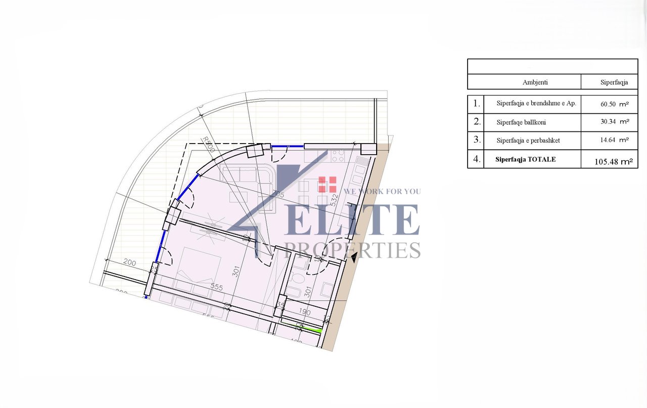 Ilyonis Residence Shengjin, apartment 1+1 for sale