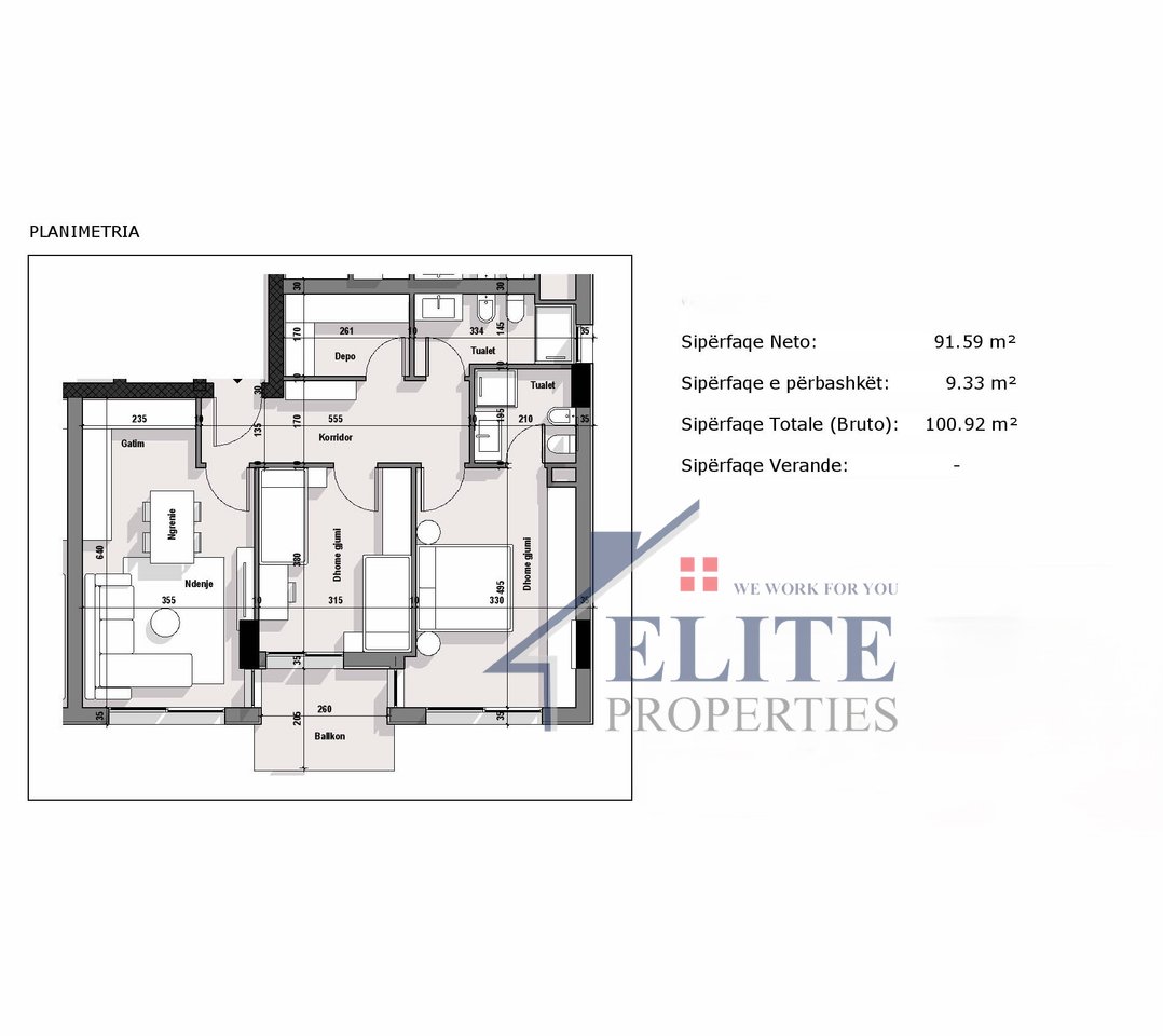 Ajka Towers, apartament 2+1 në shitje