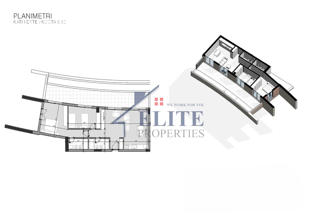 Farka Hills Residence, appartamento 2+1 con veranda in vendita