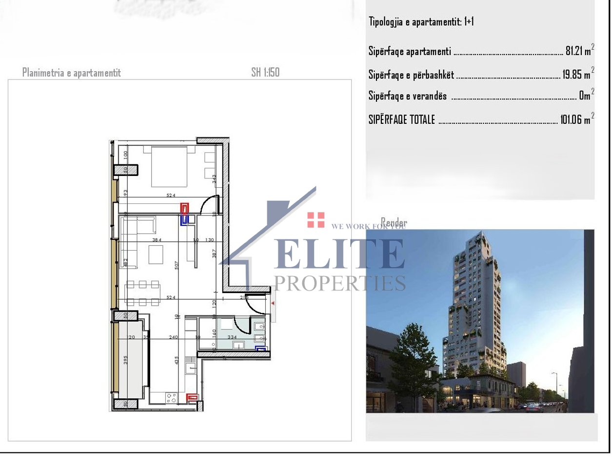 AFA Tower, appartamento 1+1 in vendita
