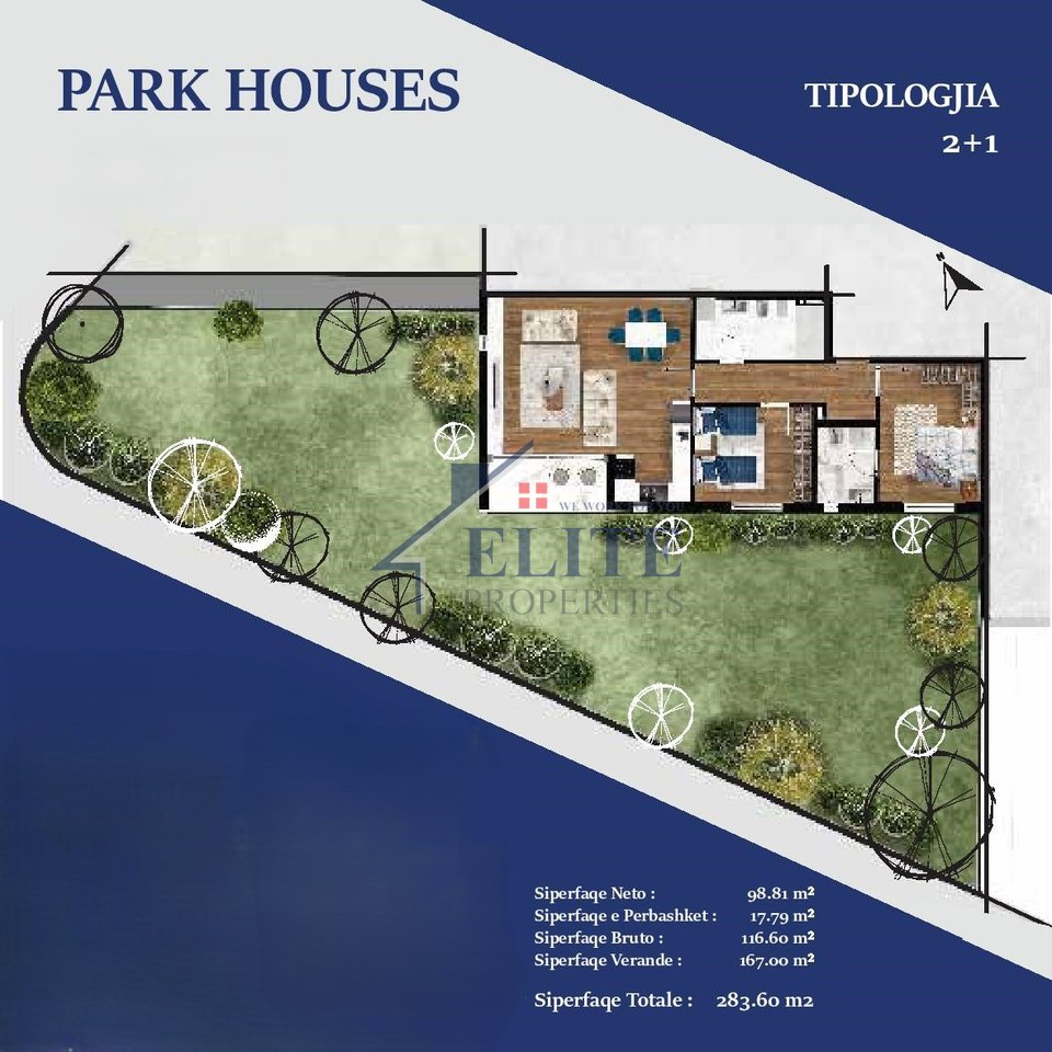 Park House Residence, apartment 2+1+ veranda for sale