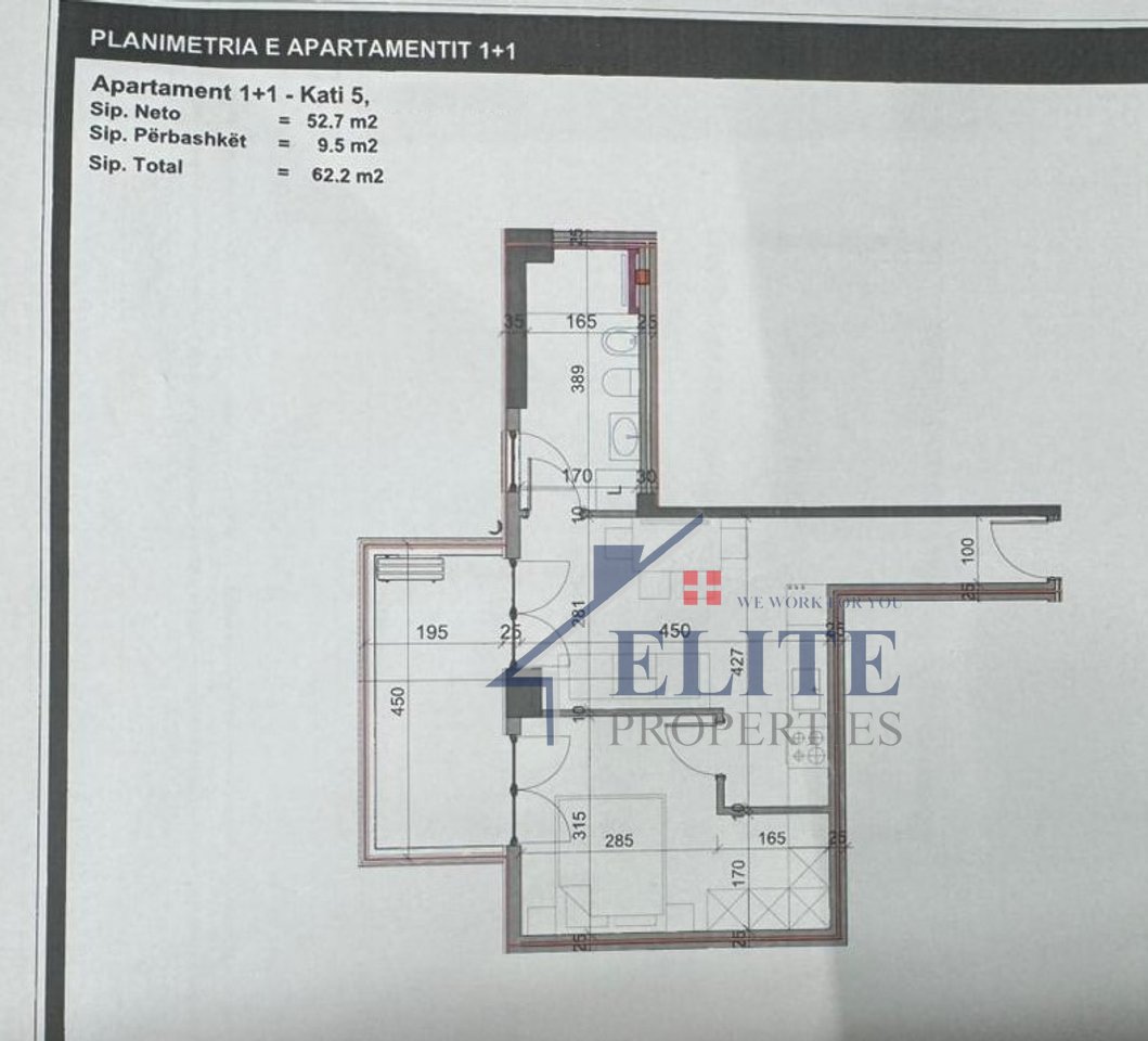 Viva Kompleks 3, apartament 1+1 në shitje