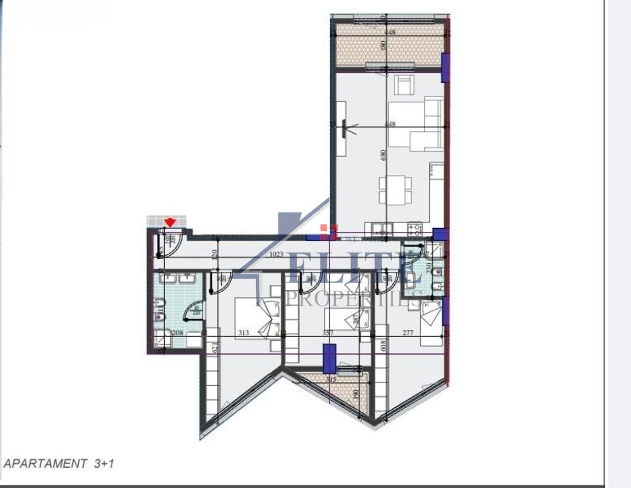 Colonnade Residence, appartamento con tre camere da letto in vendita