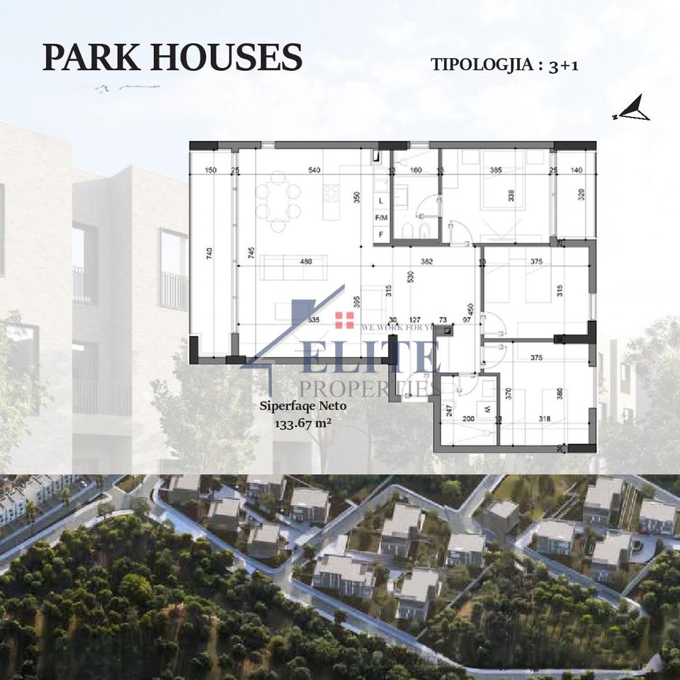 Park Houses, appartamento con tre camere da letto in vendita