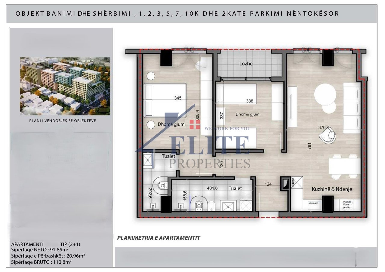 Splendor Residence Porcelan, two bedroom apartment for sale