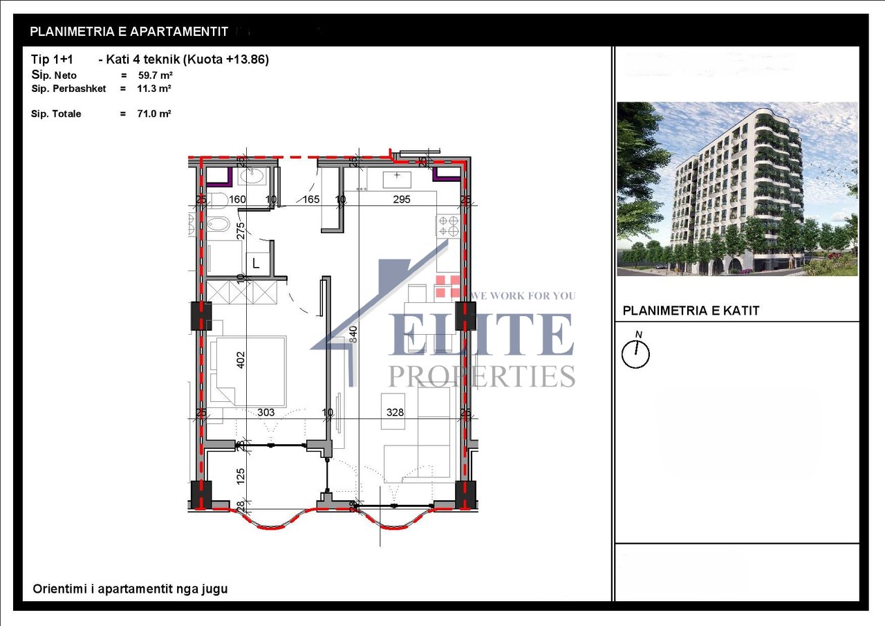 Aluna Complex, one bedroom apartment for sale