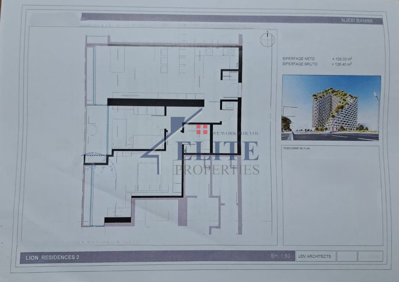 Lion Park 2, apartament 2+1 ne shitje