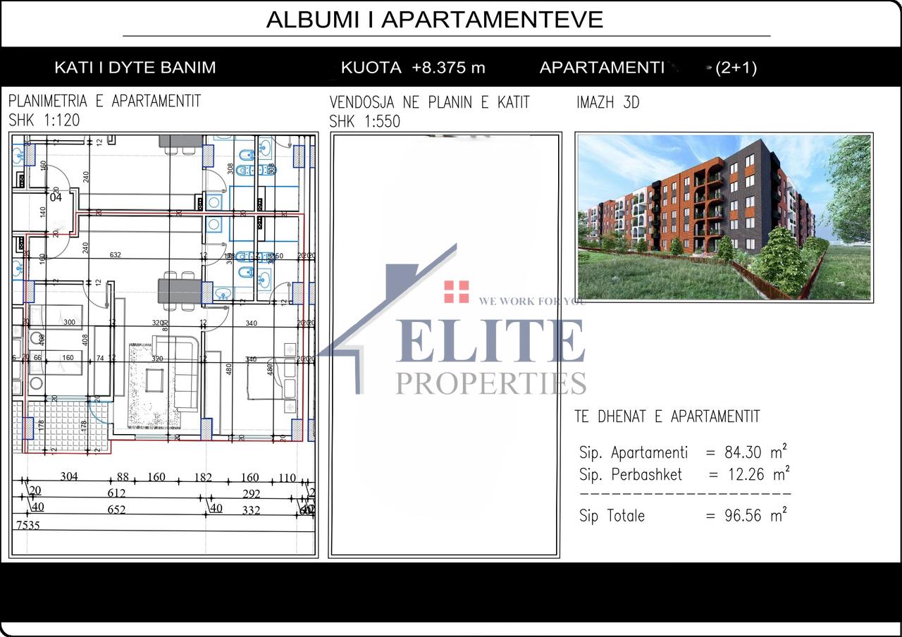 LakeSide Paskuqan, apartment 2+1 for sale