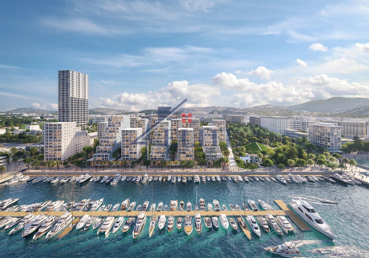 Vlora Marina, appartamento 3+1 in vendita con vista mare