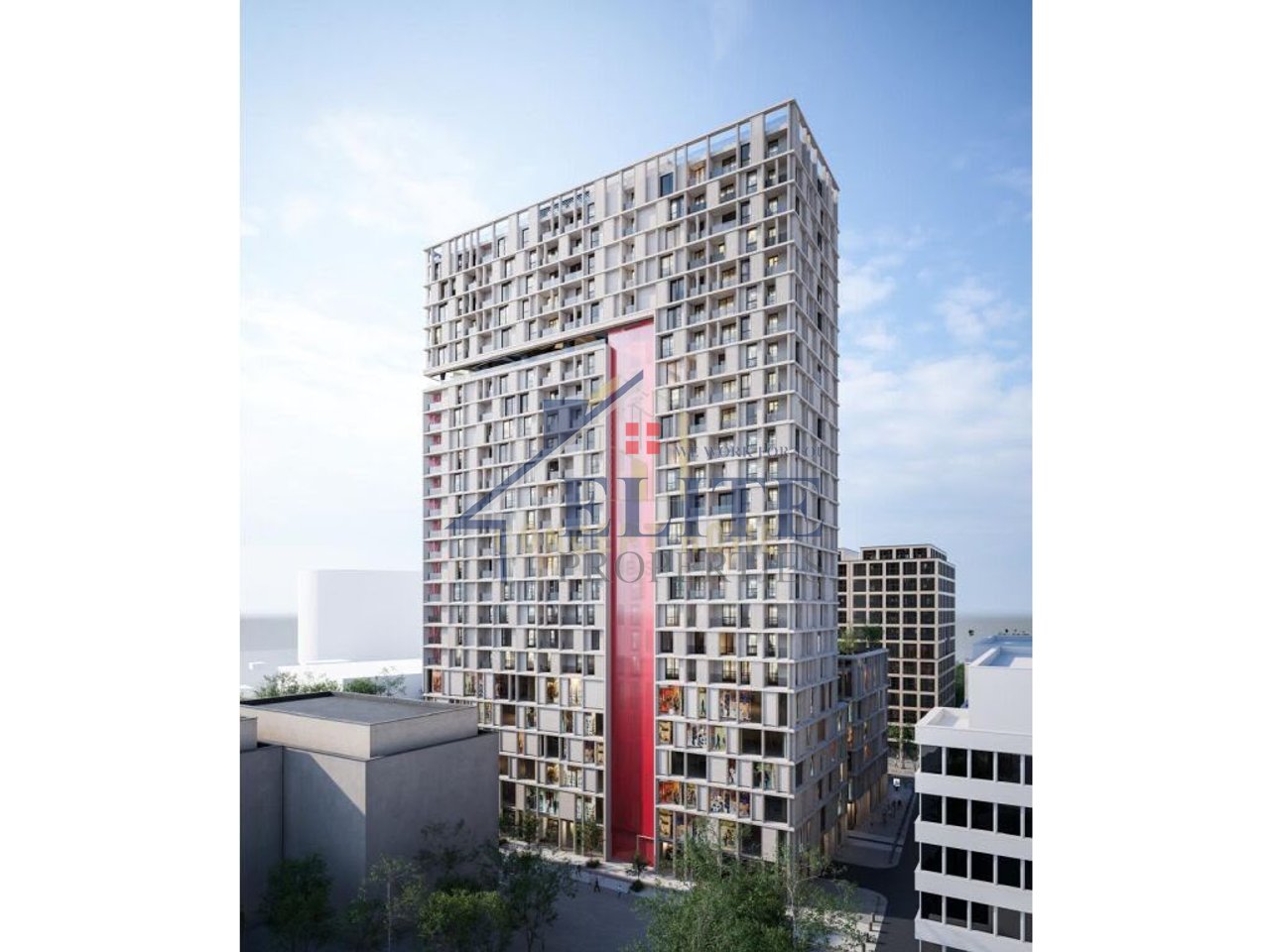 United Towers di Tirana, vicino al Parco Olimpico, appartamento 1+1 in vendita
