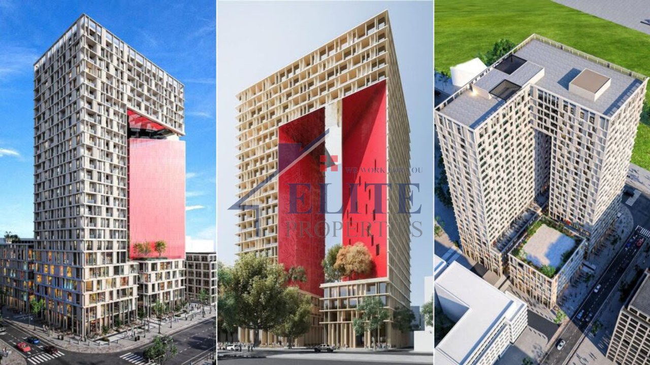 United Towers di Tirana, vicino al Parco Olimpico, appartamento 1+1 in vendita