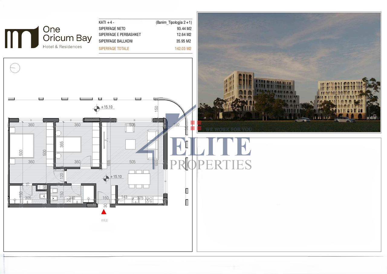 One Orikum Bay, apartament 2+1 në shitje
