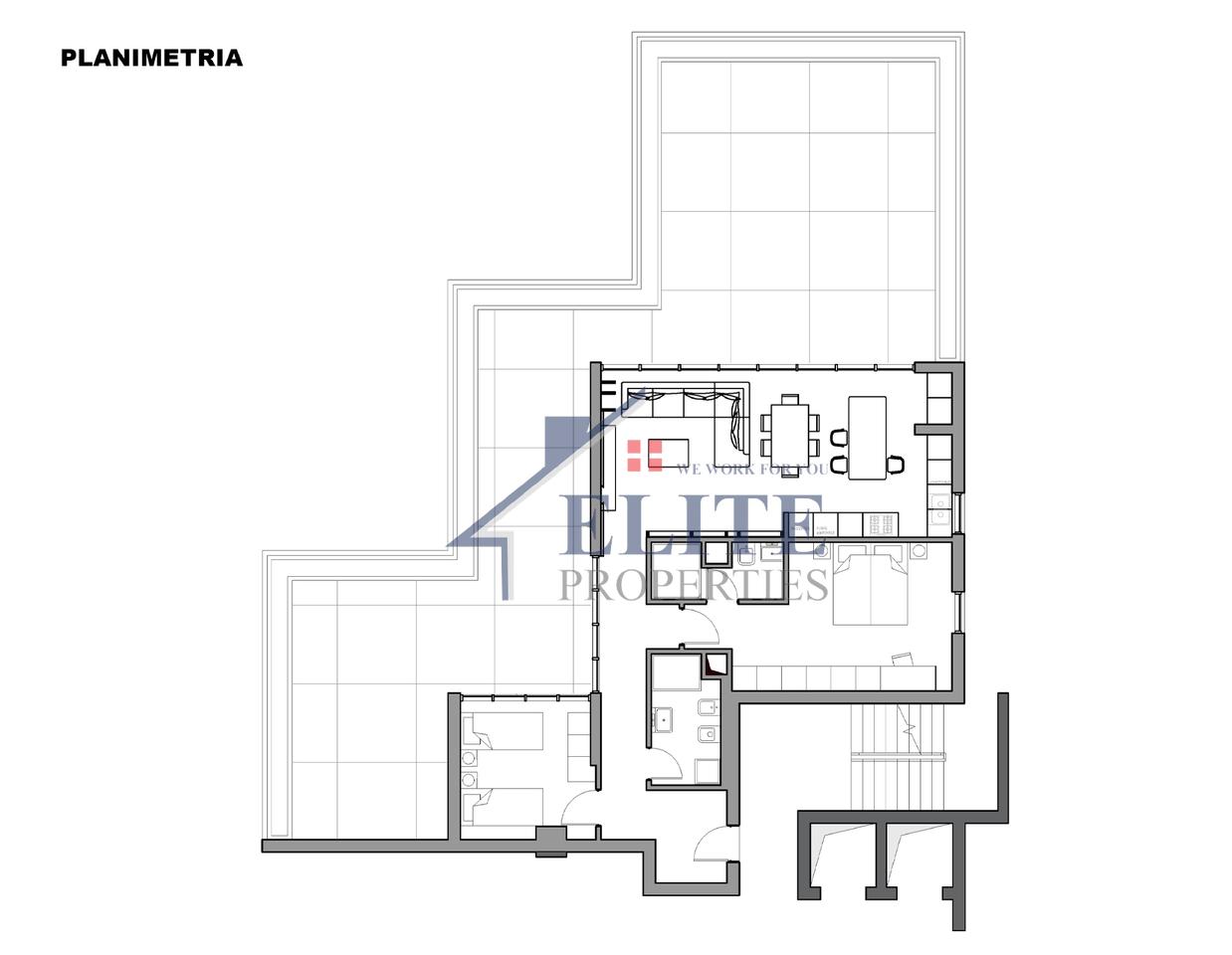 Ali Demi, near the Women's Prison, "Zhegu" Street, Apartment 2+1+2 for sale + veranda