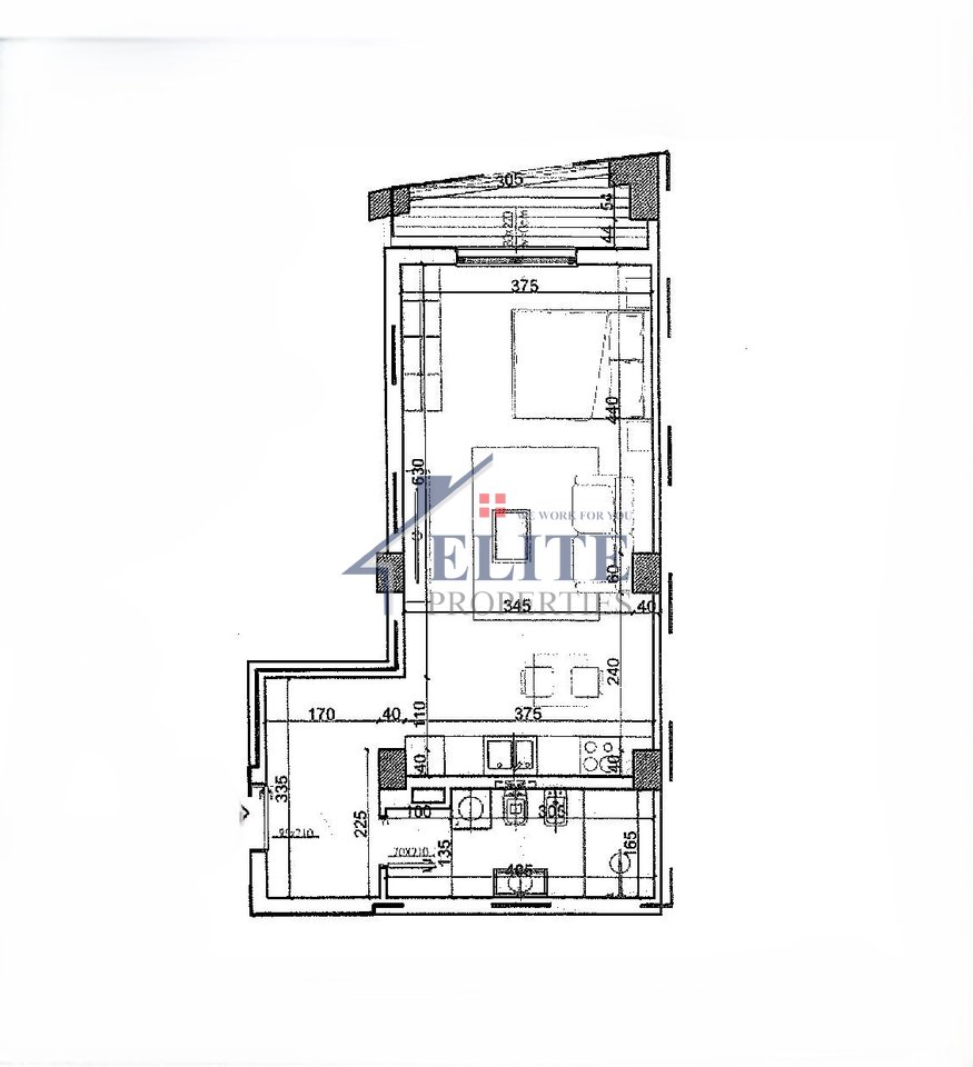 Paskuqan, studio apartment for sale