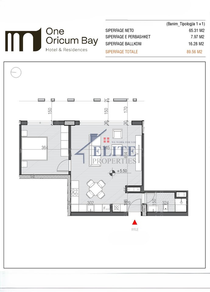 One Orikum Bay, one bedroom apartment for sale