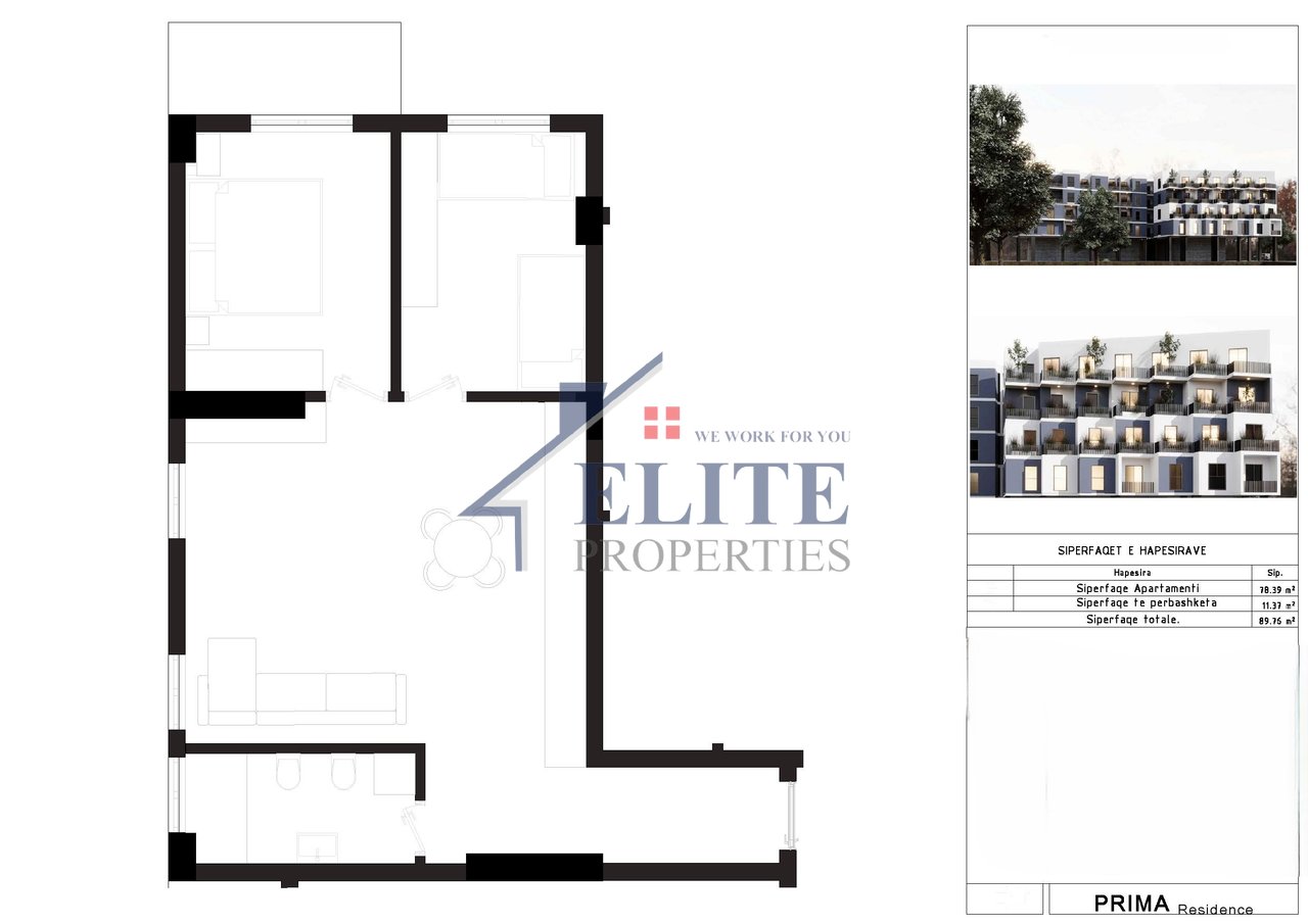 Prima Residence, two bedroom apartment for sale, Mali i Robit