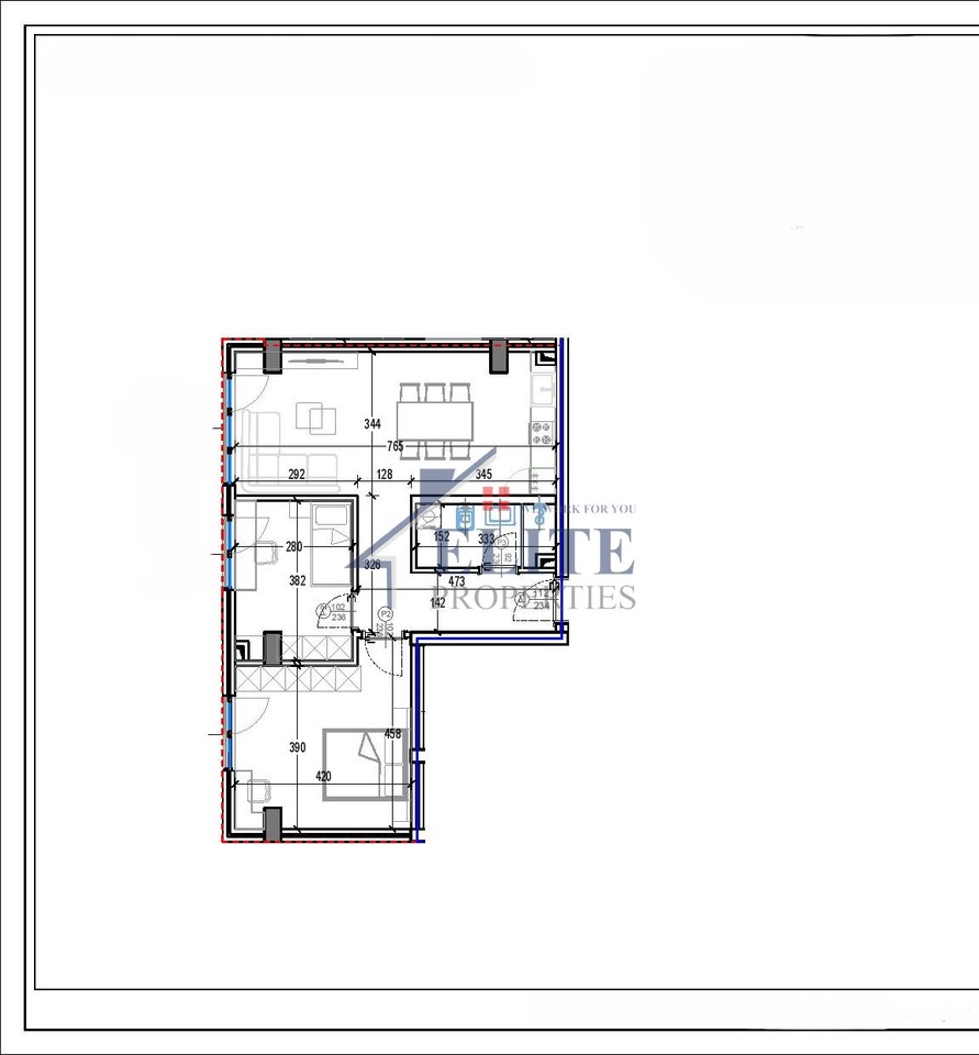 Residenza Kodra e Diellit, appartamento 2+1 in vendita