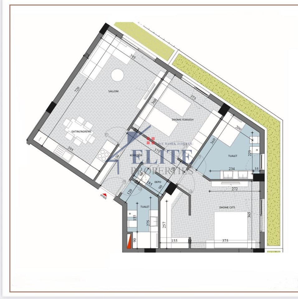 Diellon Apartments 2, apartament 2+1 ne shitje Paskuqan