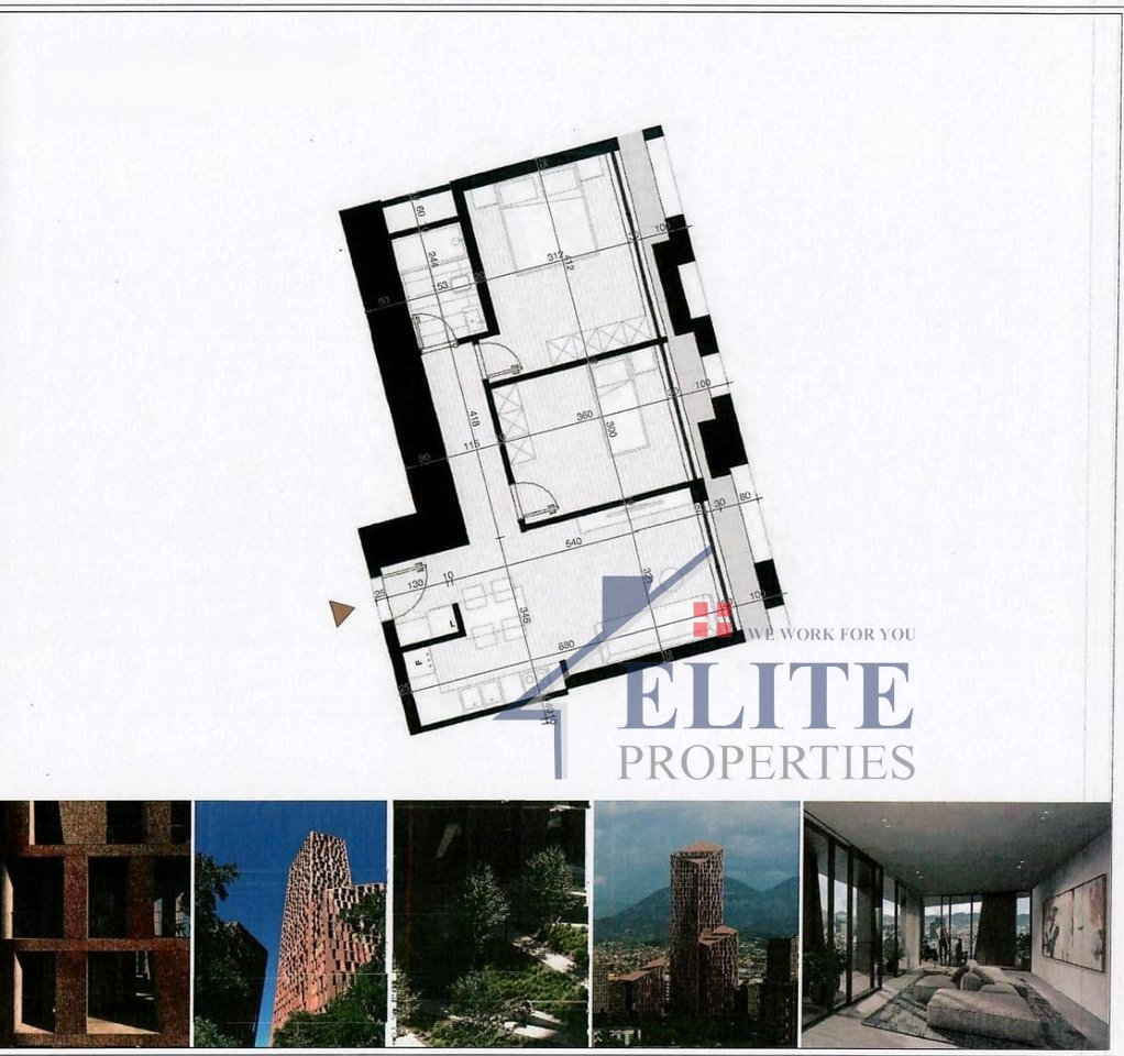 Nuova Torre Boulevard di Tirana, appartamento 2+1 in vendita