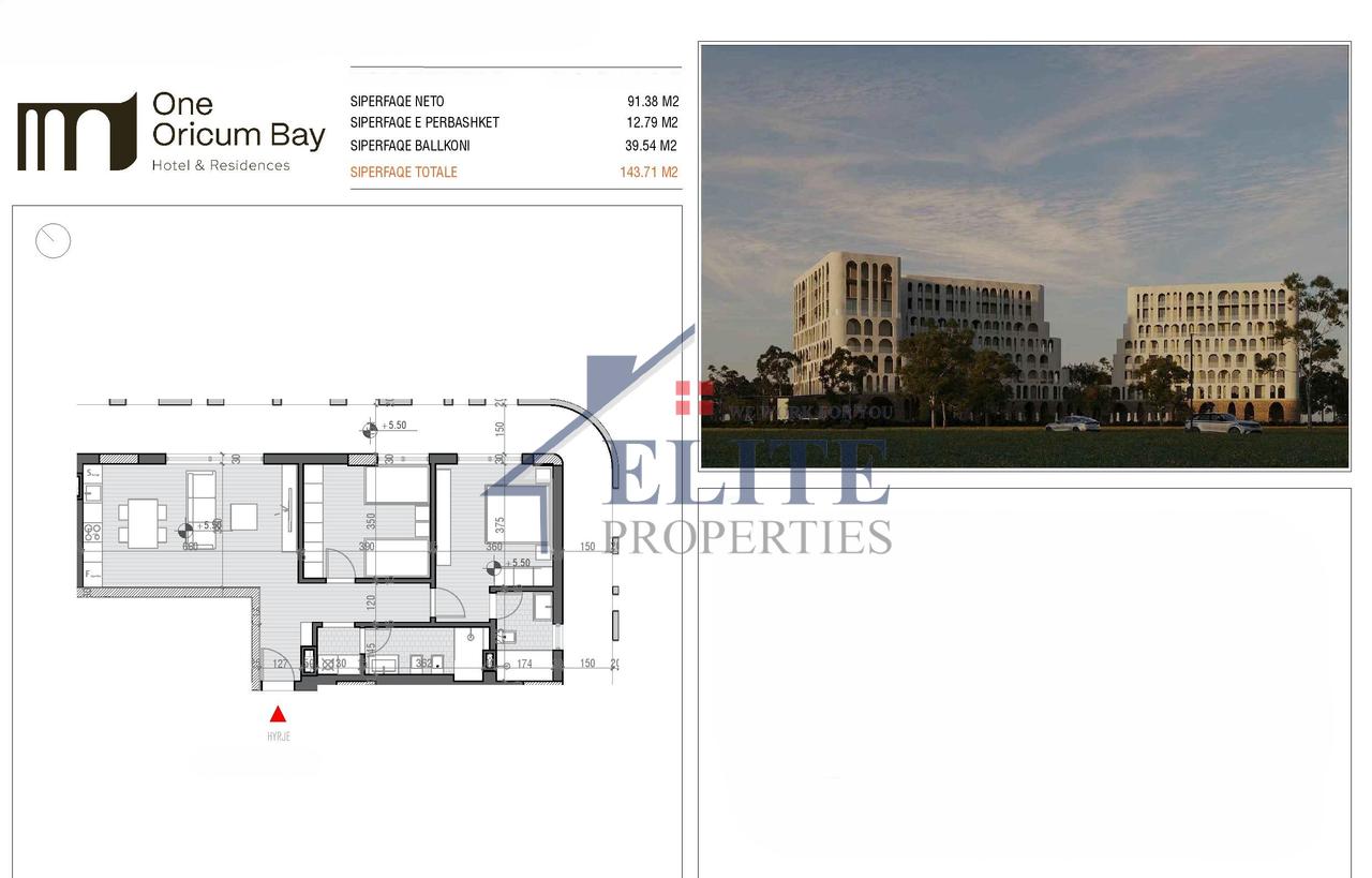 One Orikum Bay, appartamento 2+1 in vendita