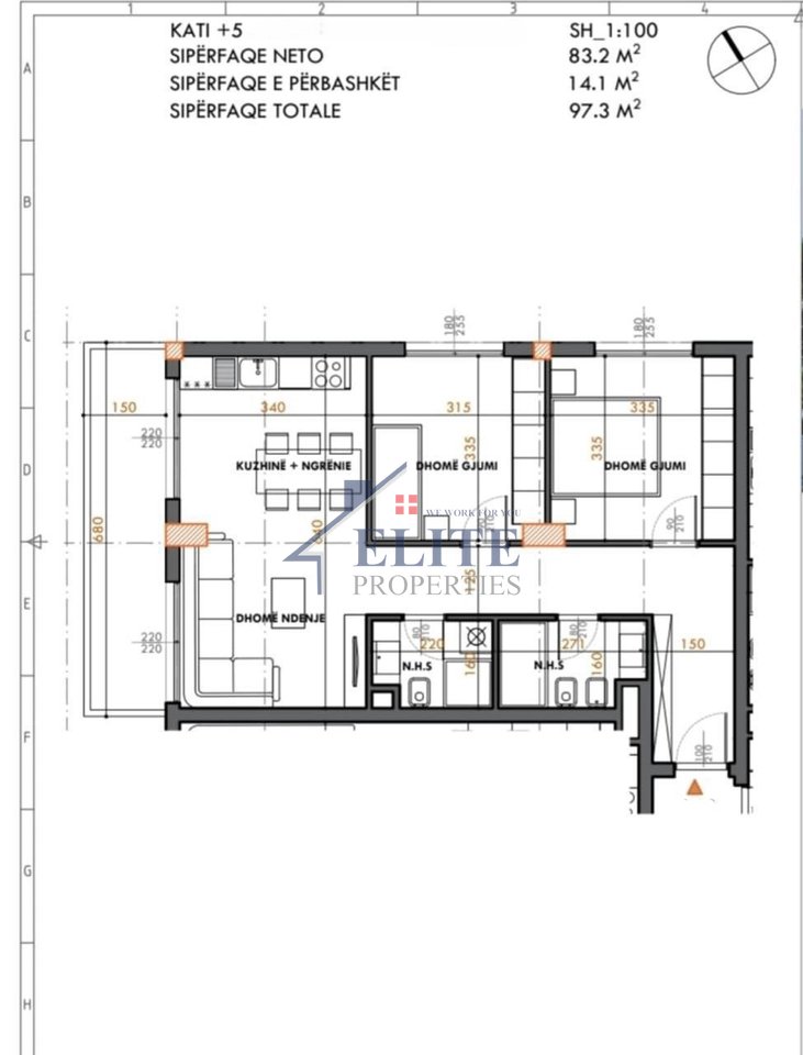 Ish Fusha e Aviacionit, apartament 2+1 ne shitje